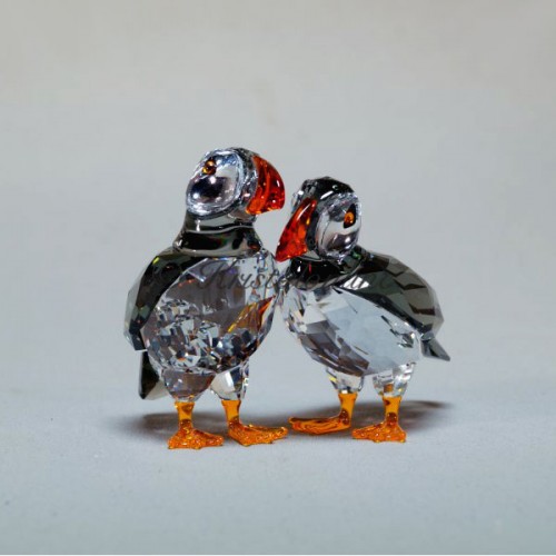 Swarovski Kristal | Silver Crystal | Gevederde Schoonheden | Atlantische Papegaaiduikers | 5472475